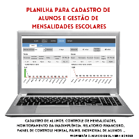 Imagem do produto Planilha para Cadastro de Alunos e Gestão de Mensalidades Escolares