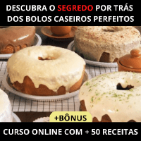 Imagem do produto CURSO COMPLETO BOLOS CASEIROS EM VÍDEO AULAS + BÔNUS