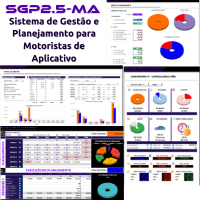 Imagem do produto PLANILHA - SGP2.5-MA Sistema de Gestão e Planejamento para Motoristas de Aplicativo