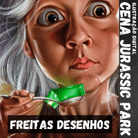 Imagem do produto Arte Digital "CENA JURASSIC PARK" por Freitas Desenhos