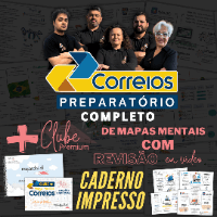 Imagem do produto Clube de Mapas Mentais Premium - Correios 2024 + CADERNO IMPRESSO