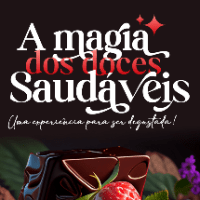 Imagem do curso E-book - A Magia dos doces saudáveis