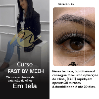 Imagem do produto Curso de cílios em tela técnica exclusiva