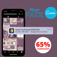 Imagem do curso MEGA PACK CANVA | + 500 Modelos de Pots Profissionais para Redes Sociais