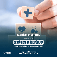 Imagem do curso Curso EAD - GESTÃO EM SAÚDE PÚBLICA - Certificado 360 horas Liberado pelo MEC.
