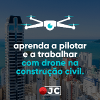 Imagem do curso Aprenda a pilotar e a trabalhar com drone na construção civil.