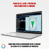 Imagem do produto Planilha Controle de Leads Funil de Vendas para Corretores de Imóveis