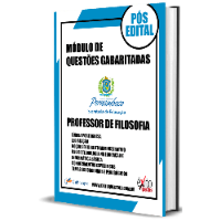 Imagem do produto MÓDULO DE QUESTÕES GABARITADAS: PROFESSOR DE FILOSOFIA, SEE PE 2022 PÓS EDITAL