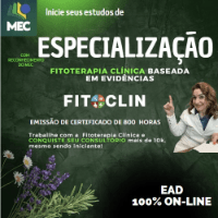 Imagem do curso ESPECIALIZAÇÃO FITOTERAPIA CLÍNICA INTEGRATIVA - FITOCLIN  -  900 HORAS