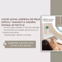 Imagem do curso Apostila de Limpeza de pele e Associações