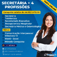 Imagem do curso Secretária + 4 Profissões