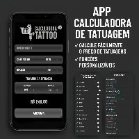 Imagem do produto Aplicativo Calculadora de Tatuagem – Orçamentos Profissionais para Tatuadores