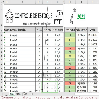Imagem do produto Planilha de controle de estoque com alerta de estoque mínimo