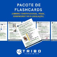 Imagem do curso REVISÃO EM FLASHCARDS (DIREITO CONSTITUCIONAL, PENAL, ADMINISTRATIVO E LEGISLAÇÃO)