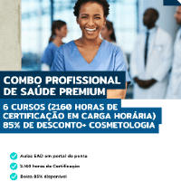 Imagem do curso Combo Profissional de Saúde Premium - 6 Cursos (2160 horas de certificação em carga horária) 85% DE DESCONTO.