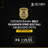 Imagem do curso CRONOGRAMA SELF PLANNER (PRÉ-EDITAL) - DELEGADO PCTO - 8 SEMANAS