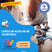 Imagem do curso CURSO DE AUXILIAR ESCRITÓRIO - E-book com Certificado ABED 40HRS
