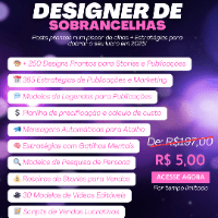 Imagem do produto Kit Completo de Produção de Conteúdo e Marketing para Designer de Sobrancelhas
