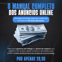 Imagem do curso O Manual de Sobrevivência do Tráfego Pago: Estratégias de anúncios online para vender que nem água em 50 nichos diferentes.