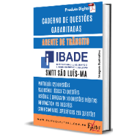 Imagem do produto CADERNO DE QUESTÕES GABARITADAS: AGENTE DE TRÂNSITO SMTT SÃO LUÍS, IBADE