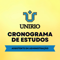 Imagem do produto Cronograma de estudos UNIRIO (Assistente em Administração)