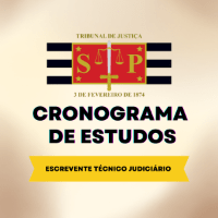 Imagem do produto Cronograma de estudos TJSP (Escrevente Técnico Judiciário) 2025