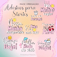 Imagem do produto Adesivos para Stories Pregação