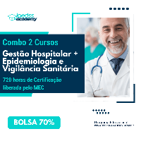 Imagem do curso Combo 2 Cursos - Gestão Hospitalar e Saúde Pública + Epidemiologia e Vigilância Sanitária -  720 horas de Certificação liberada pelo MEC.