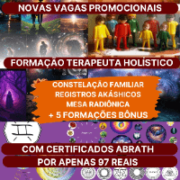Imagem do produto FORMAÇÃO COMPLETA DE TERAPEUTA HOLÍSTICO- PROMOÇÃO - Registros Akáshicos & Constelação Familiar & Mesa da Cura Akáshica +5 FORMAÇÕES BÔNUS -