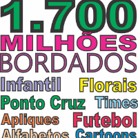 Imagem do produto Matrizes de bordados prontos para bordar - super pacote com 1,700.000 milhõe de matrizes