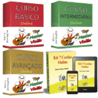 Imagem do produto Combo 4: Curso Básico + Intermediário + Avançado + 7 Cordas
