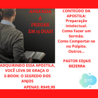 Imagem do produto APRENDA A PREGAR EM POUCOS DIAS! + O SEGREDO DOS ANJOS