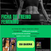 Imagem do produto Ficha de treinos feminino: Do iniciante ao avançado