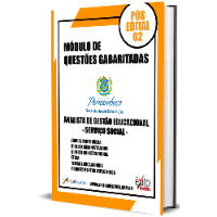 Imagem do produto MÓDULO DE QUESTÕES GABARITADAS: ANALISTA EDUCACIONAL -SERVIÇO SOCIAL- SEE PE 2022