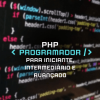 Imagem do curso PHP PROGRAMADOR PARA INICIANTE,INTERMEDIÁRIO E AVANÇADO
