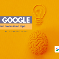 Imagem do produto Google; sua empresa no topo.