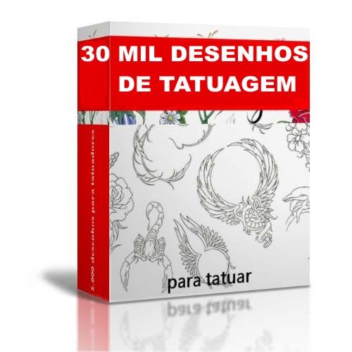 Imagem do produto 30.000 Mil Desenhos de Tatuagens + Bônus de 13.000 Mil Desenhos de Tatuagens