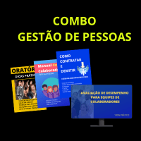 Imagem do produto Combo Gestão de Pessoas. 2 Ebook + Manual do Colaborador + Cursos Online. De 160,90 por R$ 97,00