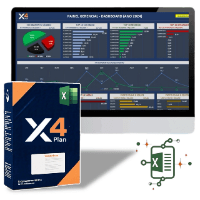 Imagem do curso X4plan KIT Planilhas de Gestão Financeira Empresarial + Sistema Integrado de Controle Gerencial de Tesouraria + Controles Gerenciais para Empresas ERP SAP