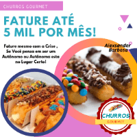 Imagem do produto Curso de Churros Gourmet E Receitas, Fature até 5 Mil Mês - Com Certificado + Vídeo Aulas Bônus