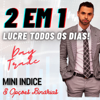 Imagem do produto 2 EM 1 DAYTRADE - MINI INDICE & Opções Binárias ( IQ OPTION)  Lucre todo os dias!