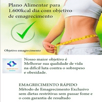 Imagem do produto E-book Plano Alimentar para 1.600kcal dia.