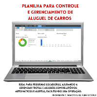 Imagem do produto Planilha para Controle e Gerenciamento de Aluguel de Carros