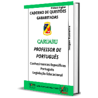 Imagem do produto CADERNO DE QUESTÕES GABARITADAS: PROFESSOR DE PORTUGUÊS, CARUARU 2023