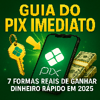 Imagem do produto Guia do PIX Imediato – 7 Formas Reais de Ganhar Dinheiro Rápido em 2025