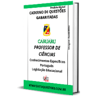 Imagem do produto CADERNO DE QUESTÕES GABARITADAS: PROFESSOR DE CIÊNCIAS, CARUARU 2023