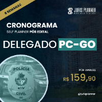 Imagem do curso CRONOGRAMA SELF PLANNER (PÓS EDITAL) - DELEGADO PCGO