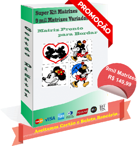 Imagem do produto Mega Pacote de Bordados 15mil