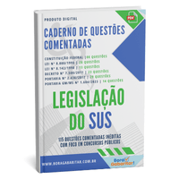 Imagem do produto CADERNO DE QUESTÕES COMENTADAS SOBRE A LEGISLAÇÃO DO SUS