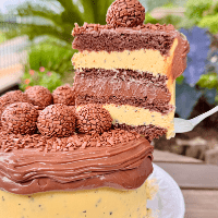 Imagem do produto Bolo de Maracujá com Chocolate meio Amargo